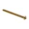 Prime-Line Machine Screw, Round Head, Phil/Sltd Comb Drive No. 8-32 X 2in Solid Brass 100PK 9003894 - alternate 1